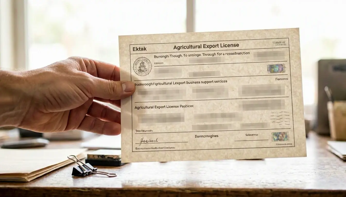 How Agricultural Export License applies to Business Support Services services in Madagascar, Madagascar—practical illustra...